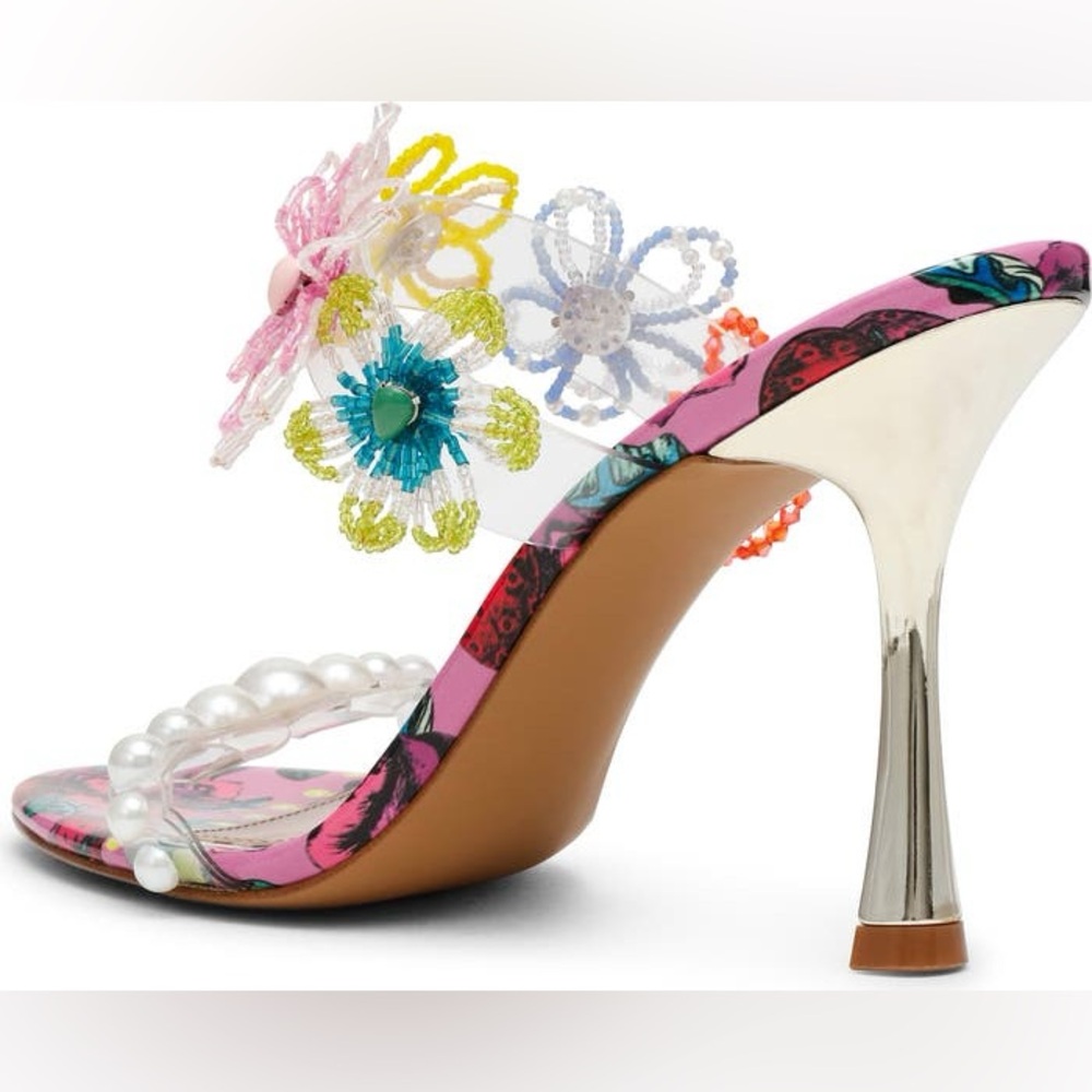Betsey Johnson Goldiee Slide Sandal in Berry - Picture 3 of 6